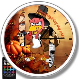 Thanksgiving is a bad idea turkey clock